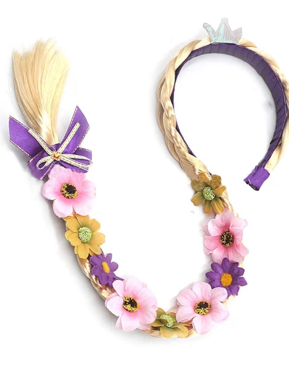 💜NWT PRINCESS RAPUNZEL HAIR/ COSTUME ACCESSORY WITH HEADBAND